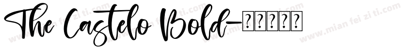 The Castelo Bold字体转换